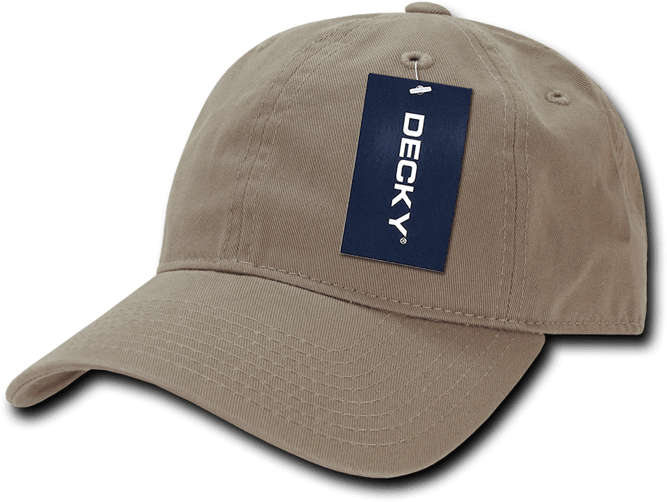Decky 205 Relaxed Washed Cotton Cap - Khaki - HIT a Double