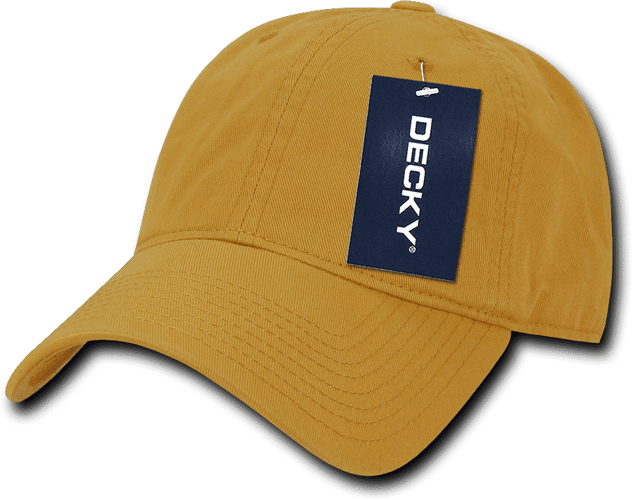 Decky 205 Relaxed Washed Cotton Cap - Mustard - HIT a Double