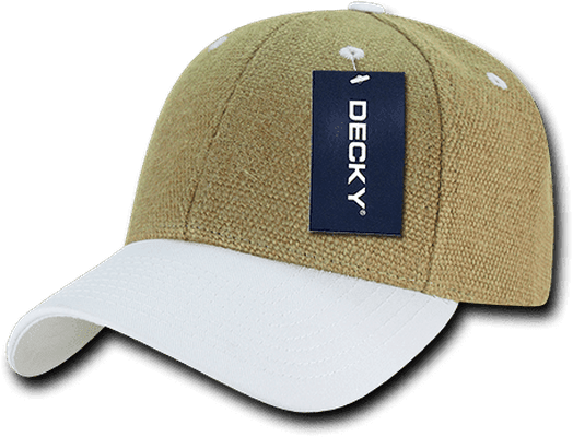 Decky 230 Low Crown Structured Jute Hat - White - HIT a Double