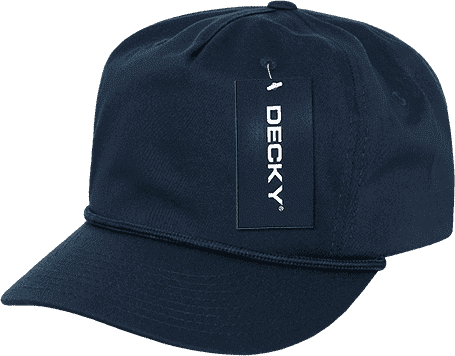Decky 252 Classic 5 Panel with Rope - Navy - HIT A Double