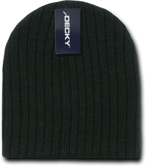 Decky 601 Cable Beanie - Black - HIT a Double