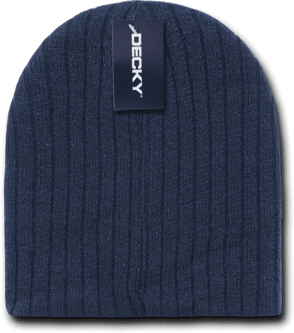 Decky 601 Cable Beanie - Navy - HIT a Double