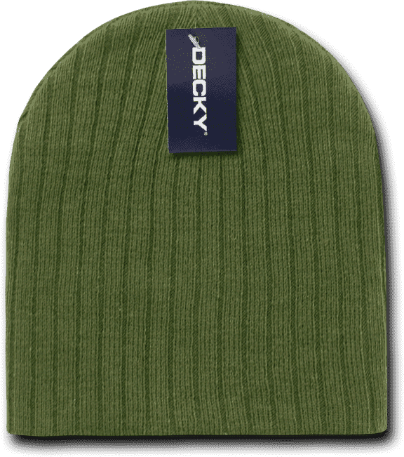 Decky 601 Cable Beanie - Olive - HIT a Double