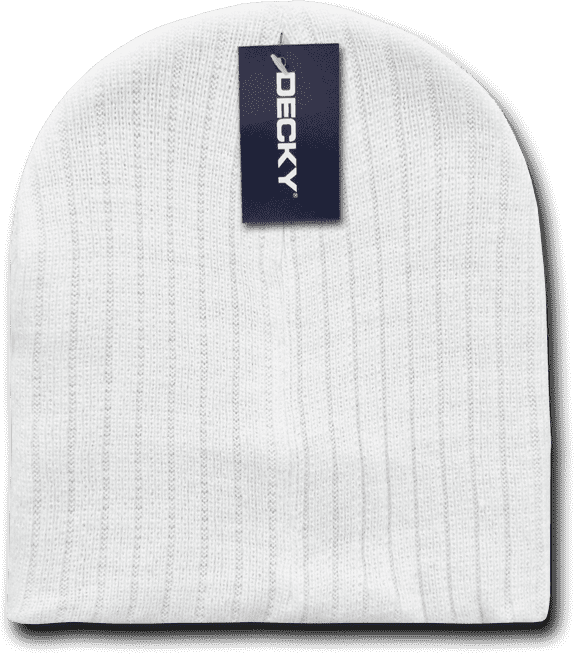 Decky 601 Cable Beanie - White - HIT a Double