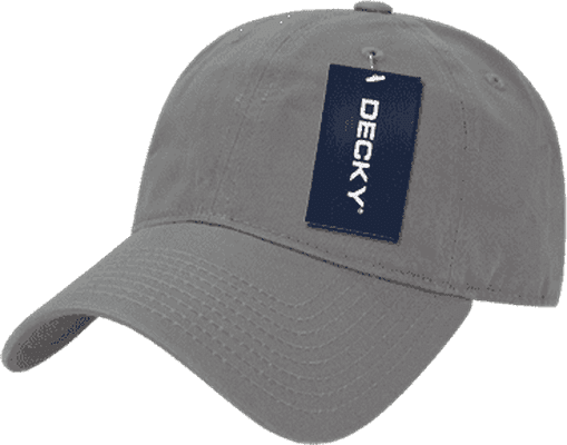 Decky 7005 Kids Relaxed Washed Cotton Cap - Gray - HIT a Double