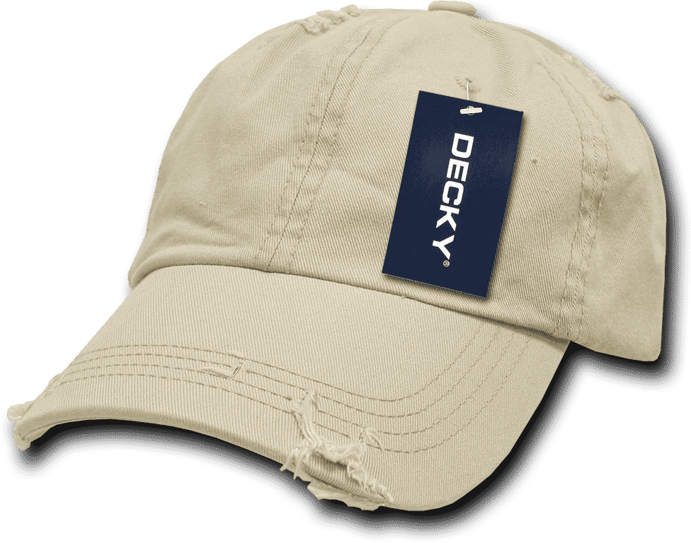Decky 959 Vintage Frayed Polo Cap - Stone - HIT a Double