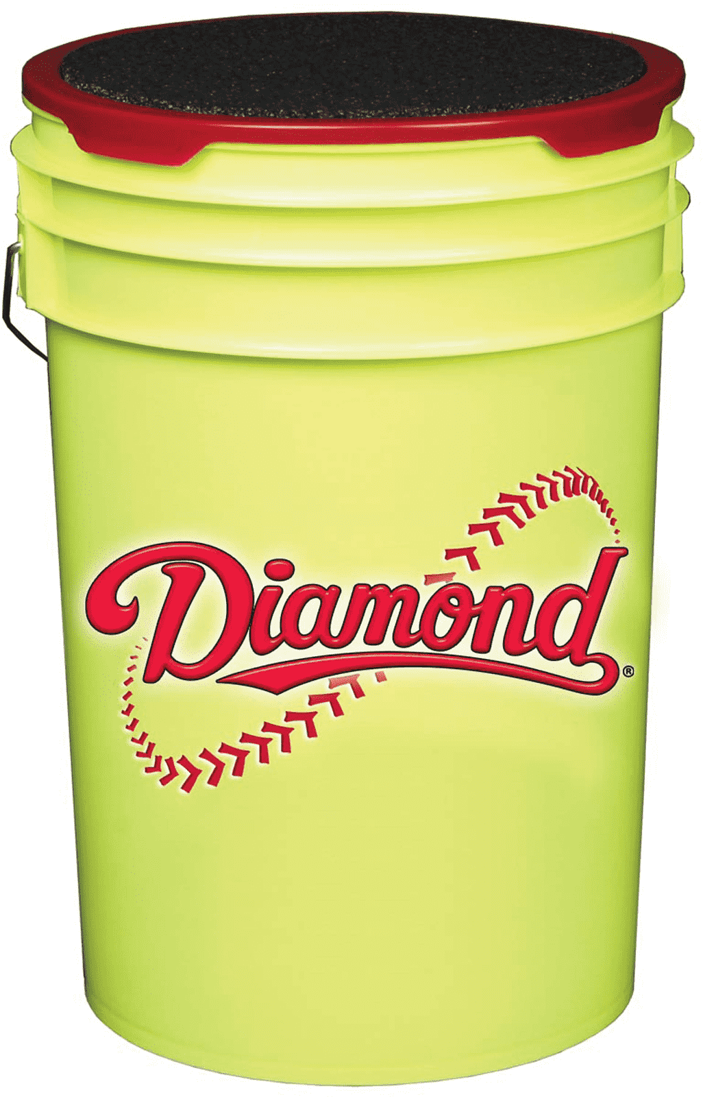 Diamond Ball Bucket - Yellow - Baseball Accessories - Hit A Double