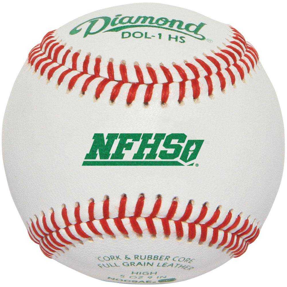 Diamond DOL-1 HS NOCSAE Baseballs - 1 dozen - HIT a Double