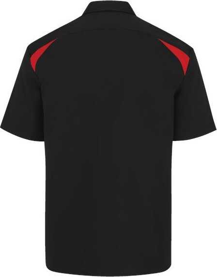 Dickies 05L Short Sleeve Performance Team Shirt - Long Sizes - Black/ English Red - HIT a Double - 2