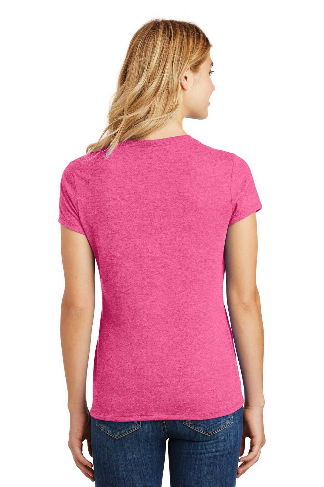 District DM130L Women's Perfect Tri Tee - Fuchsia Frost - HIT a Double - 1
