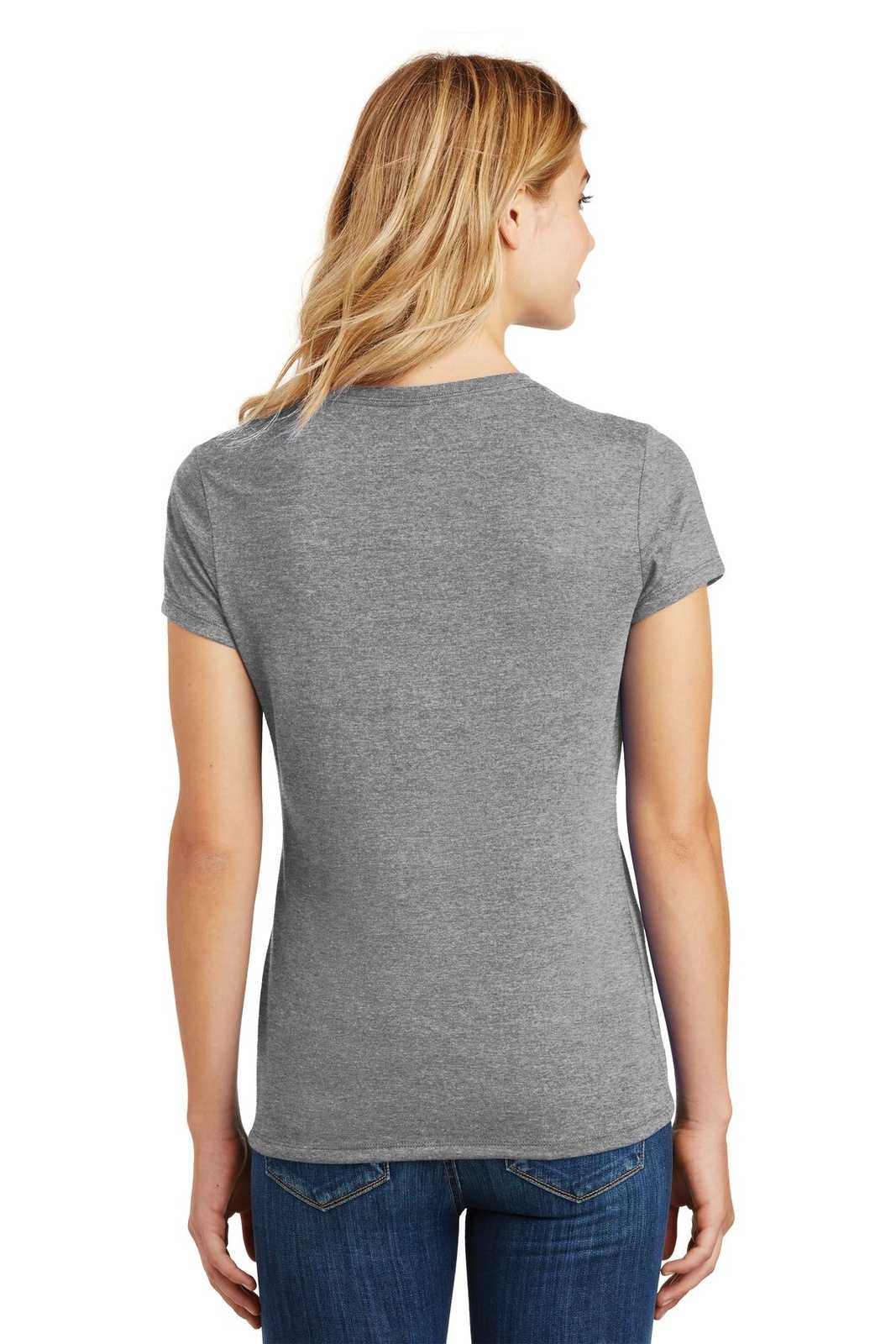District DM130L Women's Perfect Tri Tee - Gray Frost - HIT a Double - 1