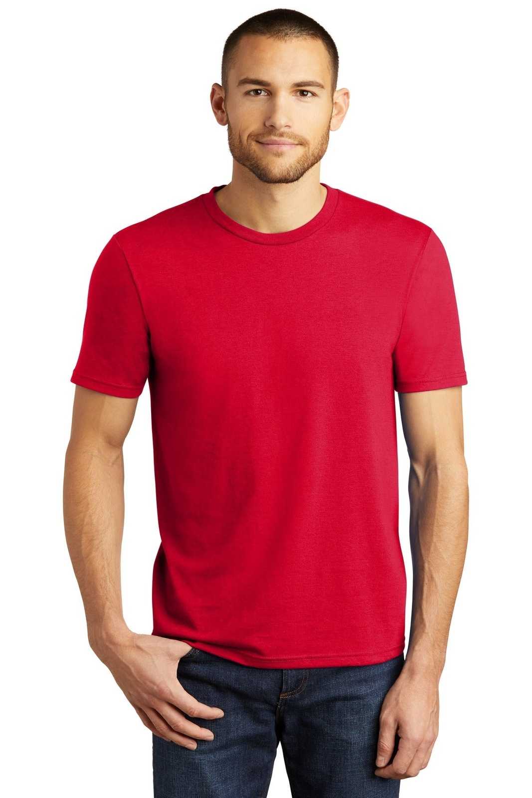 District DM130 Perfect Tri Tee - Classic Red - HIT a Double - 1