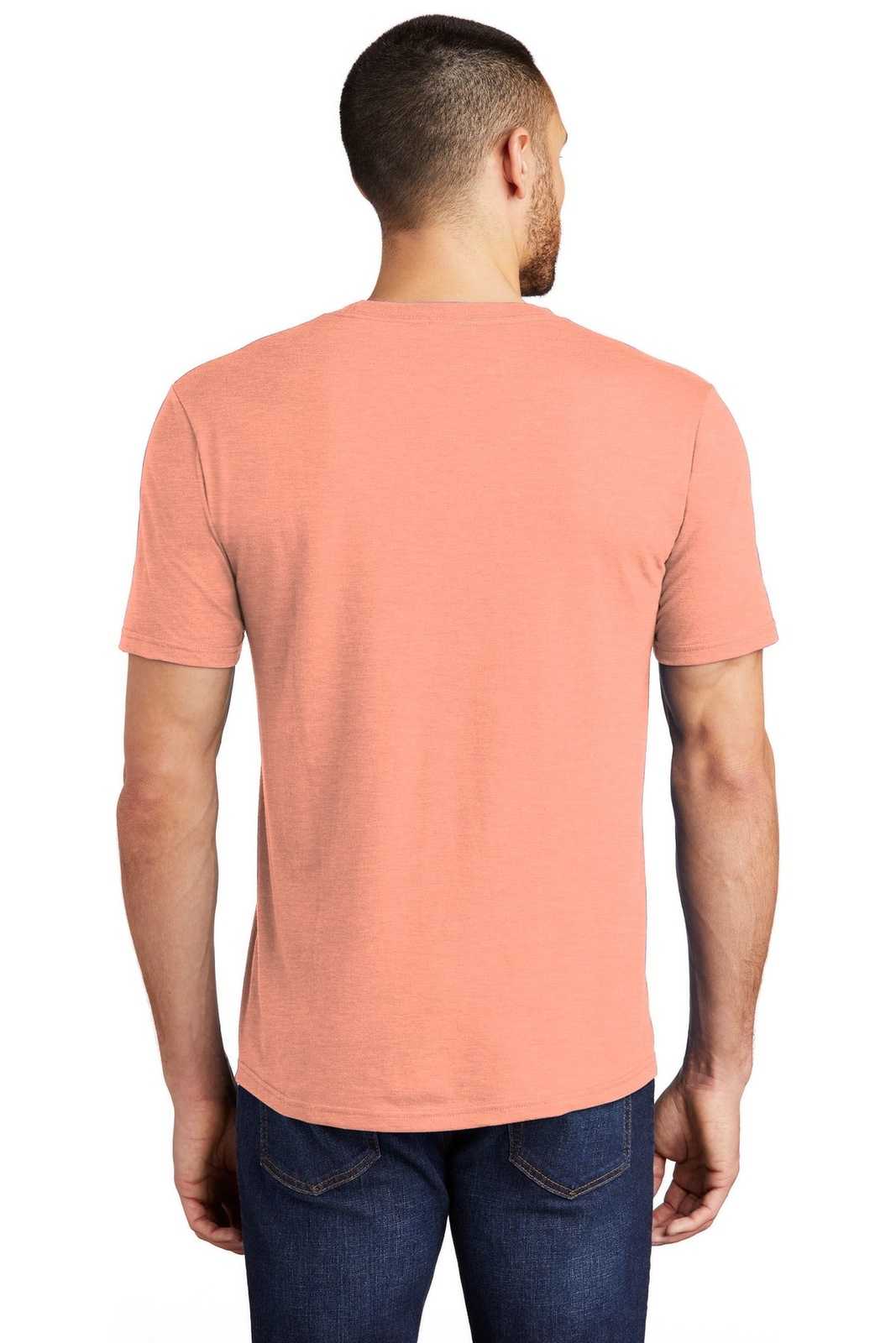District DM130 Perfect Tri Tee - Heathered Dusty Peach - HIT a Double - 1