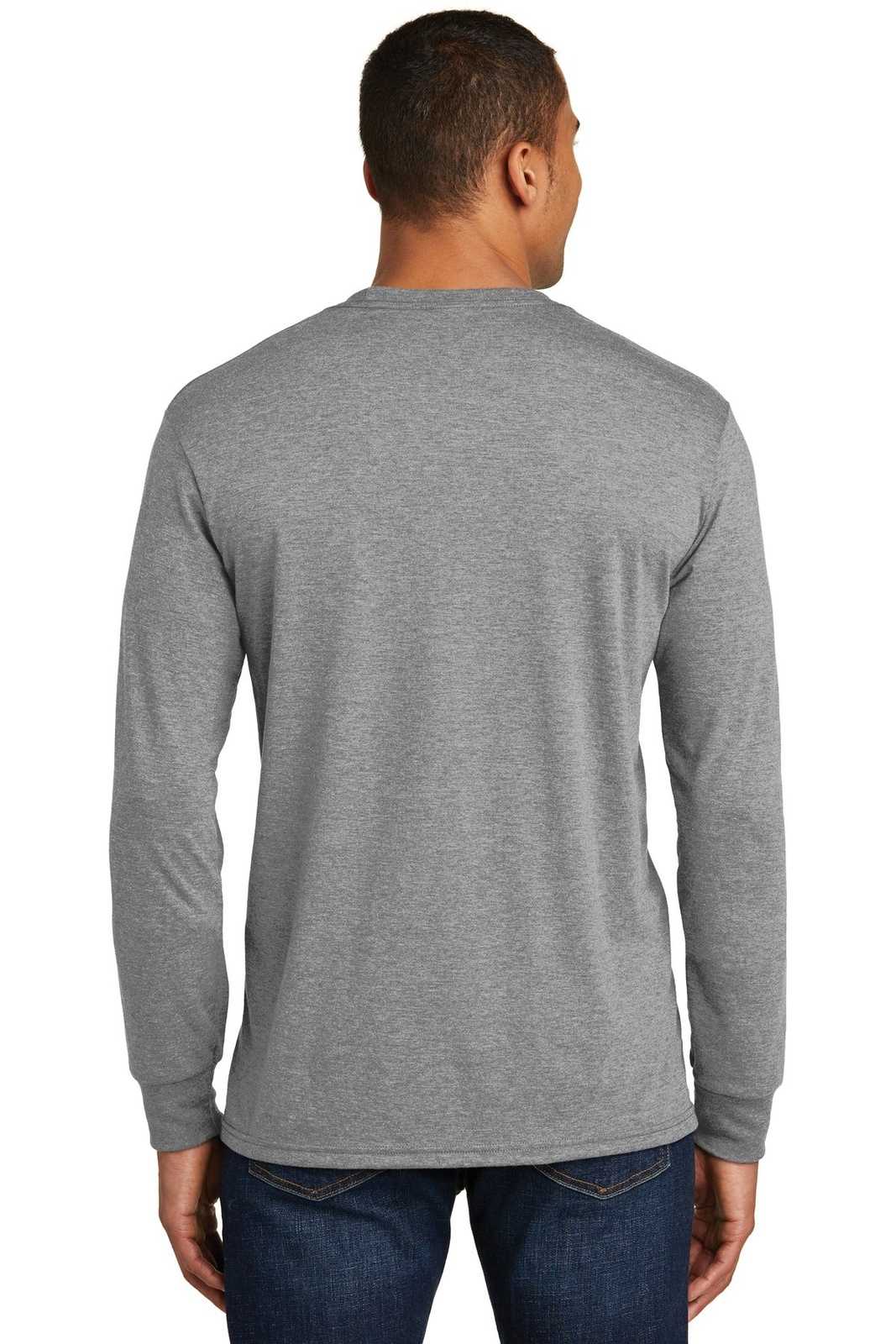 District DM132 Perfect Tri Long Sleeve Tee - Gray Frost - HIT a Double - 1