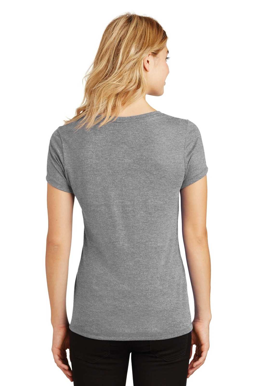 District DM1350L Women's Perfect Tri V-Neck Tee - Gray Frost - HIT a Double - 1