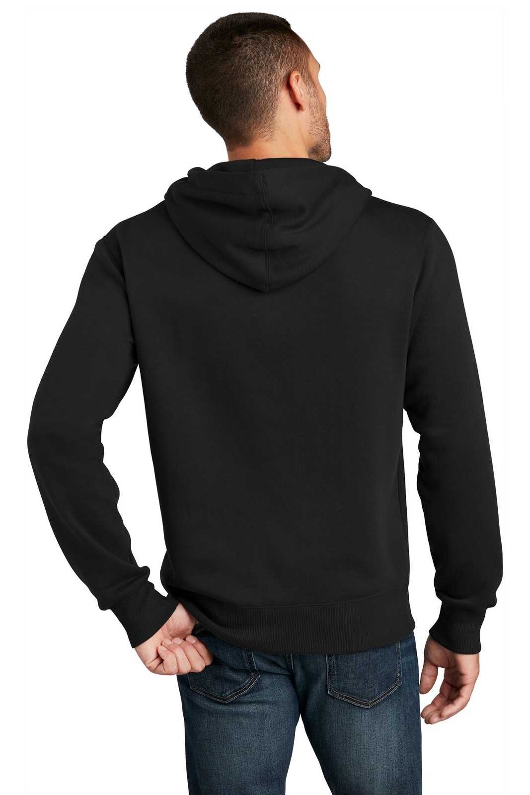 District DT1101 Perfect Weight Fleece Hoodie - Jet Black - HIT a Double - 1