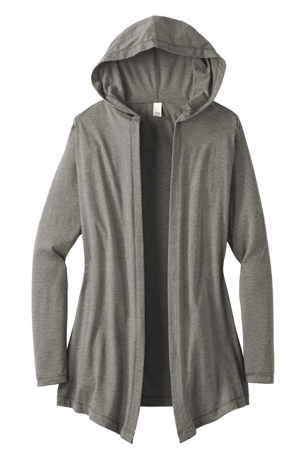 District DT156 Women&#39;s Perfect Tri Hooded Cardigan - Gray Frost - HIT a Double - 5