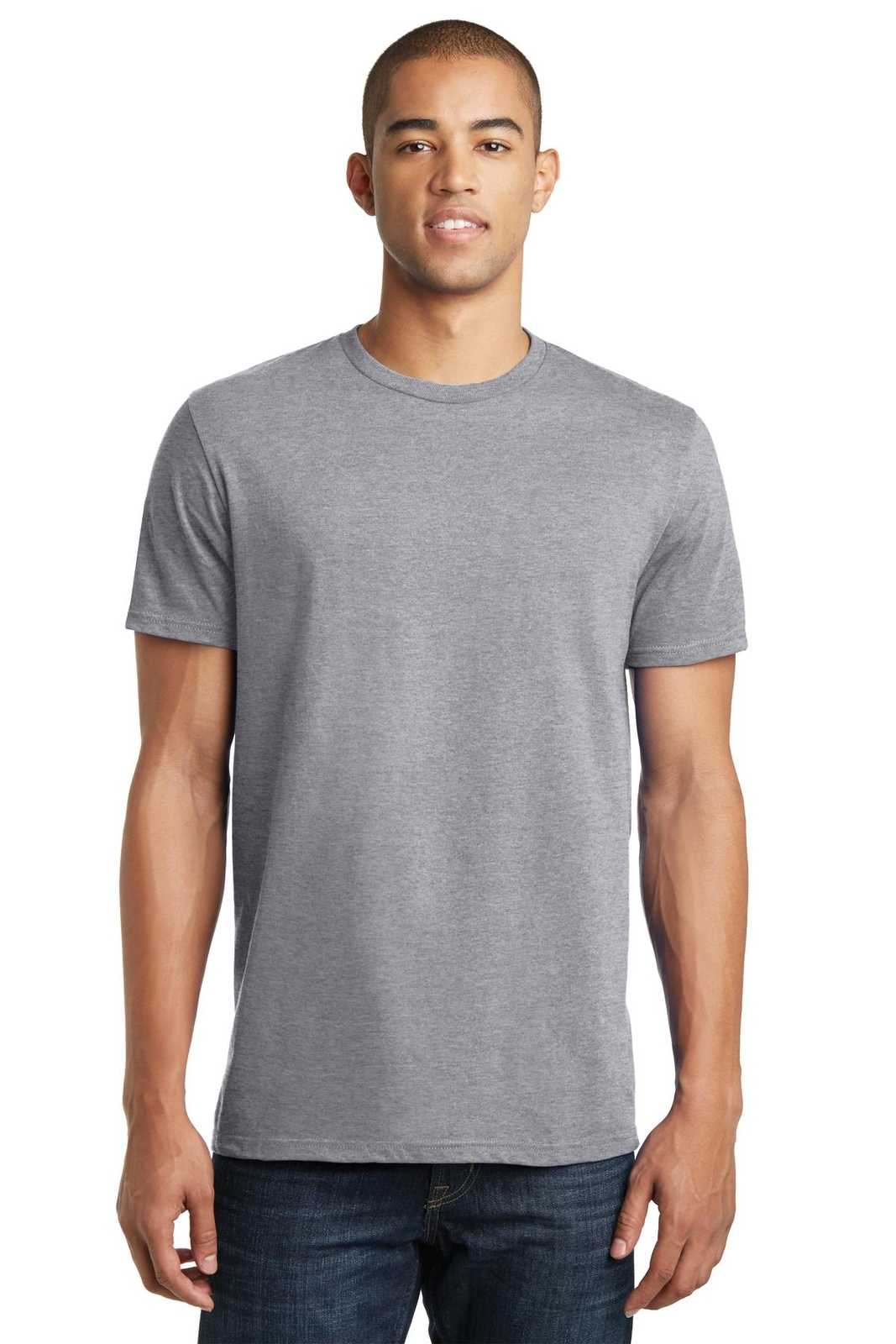 District DT5000 The Concert Tee - Heather Gray - HIT a Double - 1