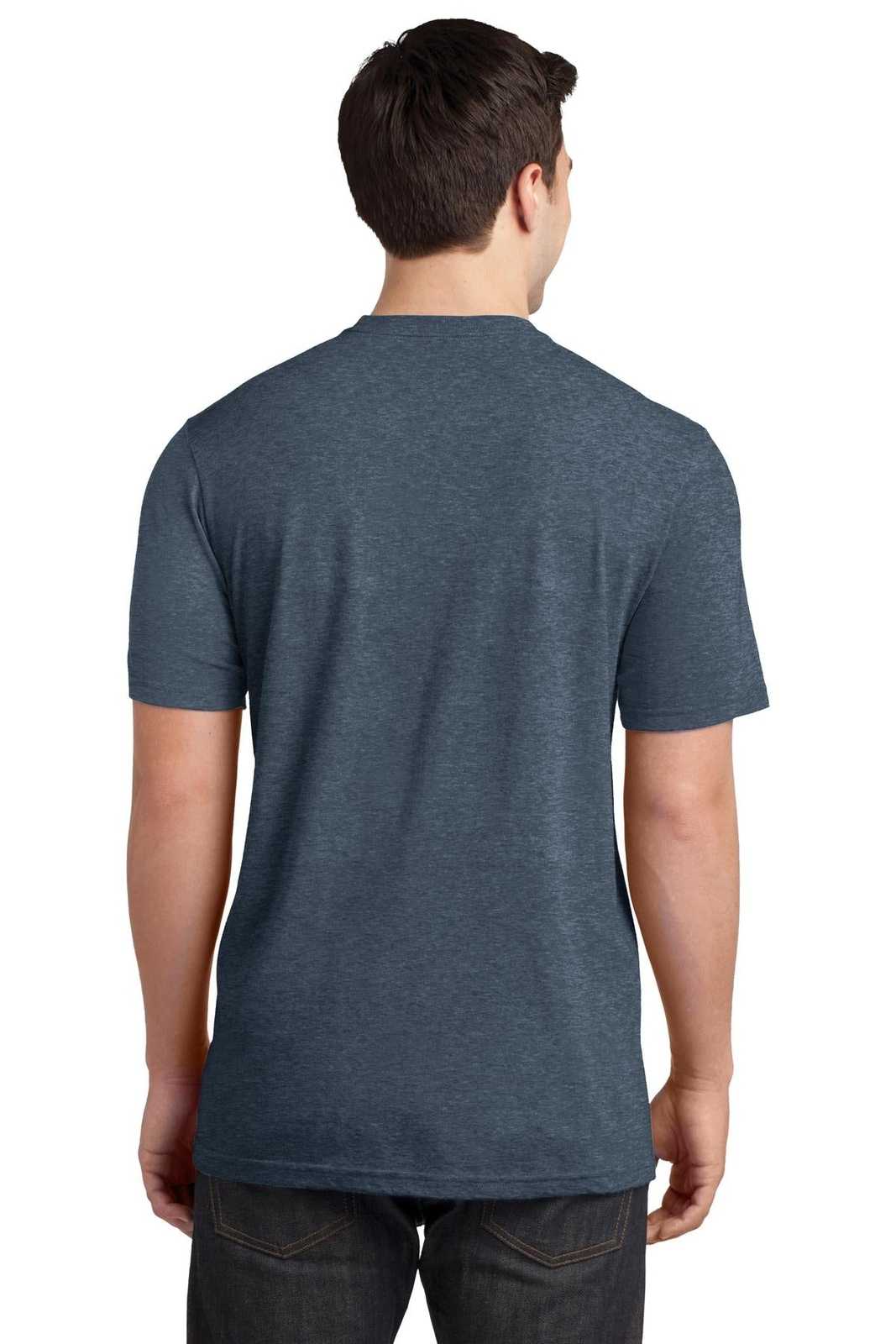 District DT6000P Very Important Tee with Pocket - Heathered Navy - HIT a Double - 1
