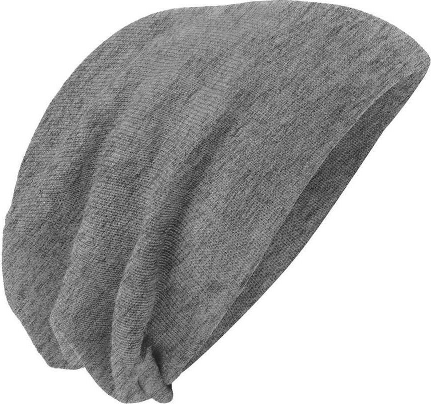 District DT618 Slouch Beanie - Light Gray Heather - HIT a Double - 1