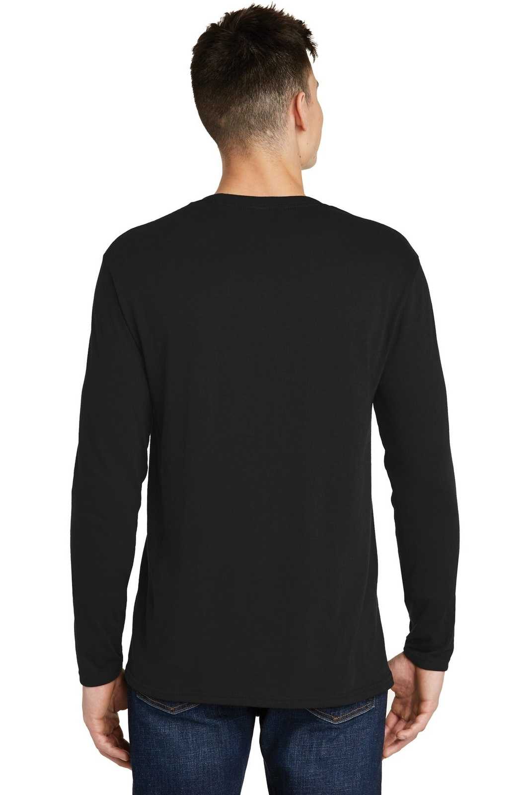 District DT6200 Very Important Tee Long Sleeve - Black - HIT a Double - 1