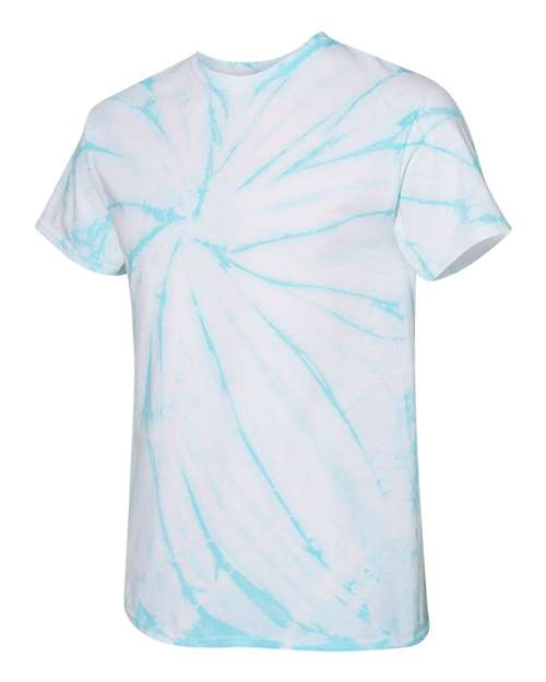 Dyenomite 200CY Cyclone Pinwheel Tie-Dyed T-Shirt - Pale Turquoise - HIT a Double