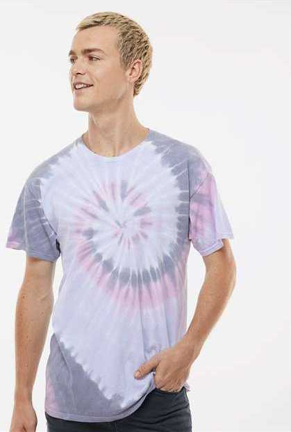 Dyenomite 200MS Multi-Color Spiral Tie-Dyed T-Shirt - Malibu" - "HIT a Double