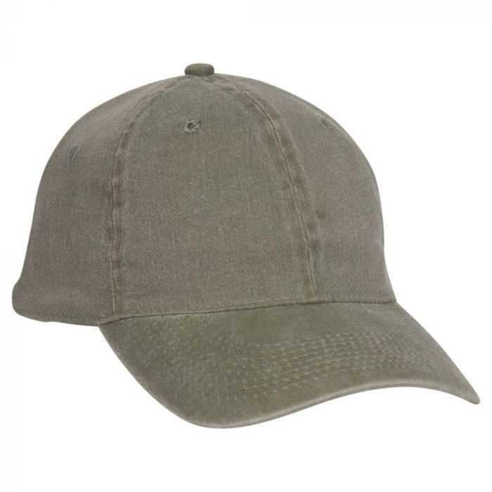 OTTO 10-271 Stretchable Washed Pigment Dyed Cotton Twill Low Profile Pro Style Soft Crown Cap - Olive Green - HIT a Double - 1