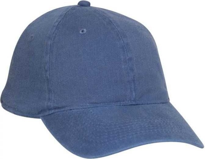 OTTO 10-271 Stretchable Washed Pigment Dyed Cotton Twill Low Profile Pro Style Soft Crown Cap - Sky Blue - HIT a Double - 1