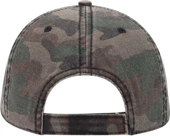 OTTO 103-713 Camouflage Garment Washed Cotton Twill Low Profile Pro Style Cap - Camo 004 - HIT a Double - 1