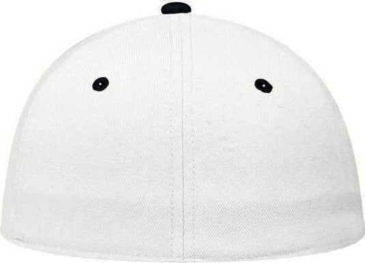 OTTO 11-194 Stretchable Wool Blend Low Profile Pro Style Cap - Black White - HIT a Double - 1