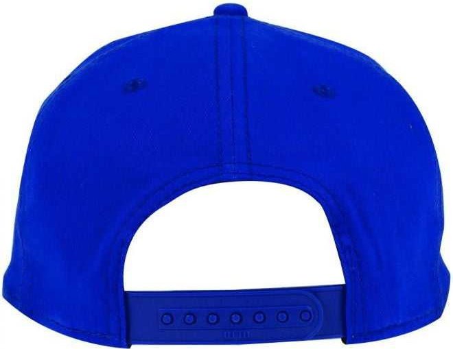 OTTO 148-1228A 6 Panel Mid Profile Snapback Hat - Royal - HIT a Double - 1