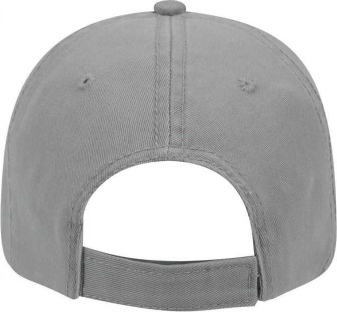 OTTO 18-692 Deluxe Garment Washed Cotton Twill Low Profile Pro Style Unstructured Soft Crown Cap - Gray - HIT a Double - 1