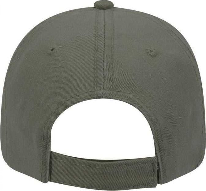 OTTO 18-692 Deluxe Garment Washed Cotton Twill Low Profile Pro Style Unstructured Soft Crown Cap - Olive Green - HIT a Double - 1