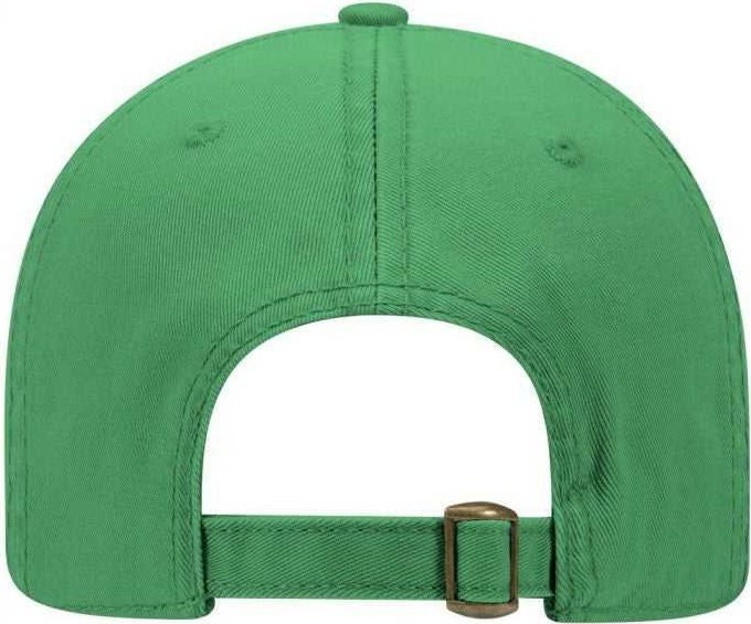 OTTO 18-772 Superior Garment Washed Cotton Twill Low Profile Pro Style Cap - Kelly - HIT a Double - 1