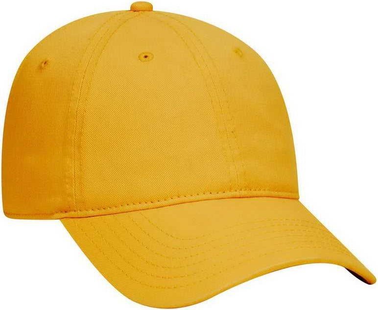 OTTO 18-772 Superior Garment Washed Cotton Twill Low Profile Pro Style Cap - Gold - HIT a Double - 1