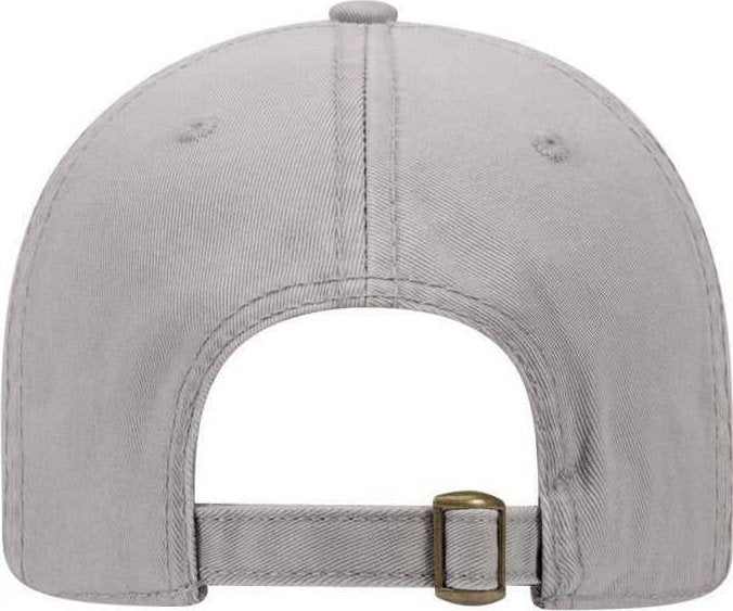 OTTO 18-772 Superior Garment Washed Cotton Twill Low Profile Pro Style Cap - Gray - HIT a Double - 1