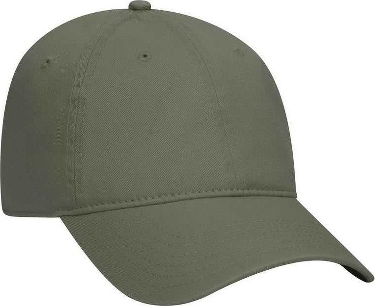 OTTO 18-772 Superior Garment Washed Cotton Twill Low Profile Pro Style Cap - Olive Green - HIT a Double - 1