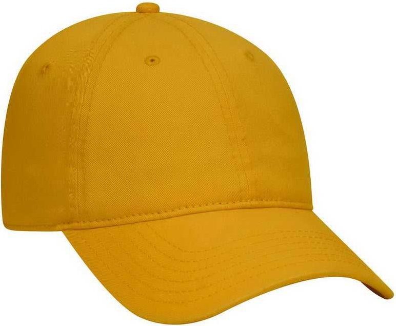 OTTO 18-772 Superior Garment Washed Cotton Twill Low Profile Pro Style Cap - Mustard - HIT a Double - 1