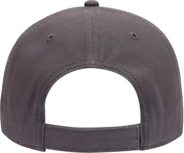 OTTO 18-864 6 Panel Low Profile Baseball Cap - Charcoal Gray - HIT a Double - 1