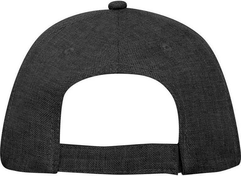 OTTO 19-1066 6 Panel Low Profile Baseball Cap - Heather Charcoal Gray - HIT a Double - 2