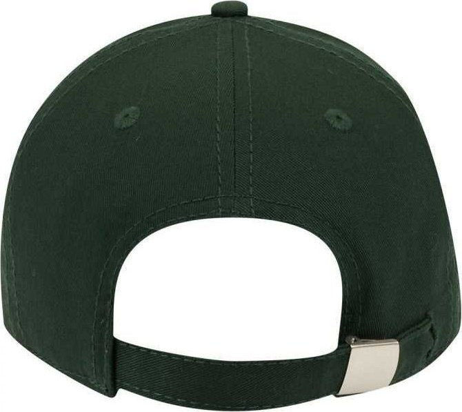 OTTO 19-1203 Superior Cotton Twill 6 Panel Low Profile Baseball Cap - Dark Green - HIT a Double - 1