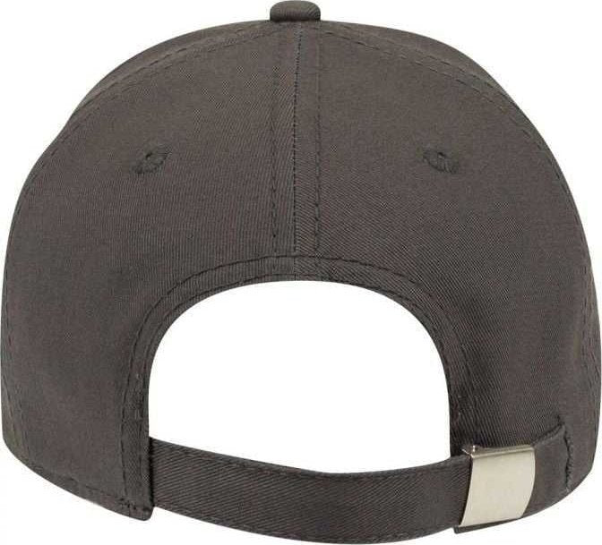 OTTO 19-1203 Superior Cotton Twill 6 Panel Low Profile Baseball Cap - Charcoal Gray - HIT a Double - 1