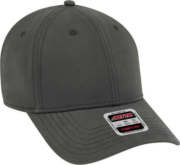 OTTO 19-1227 Ultra Fine Brushed Stretchable Superior Cotton Twill 6 Panel Low Profile Baseball Cap - Charcoal Gray - HIT a Double - 1