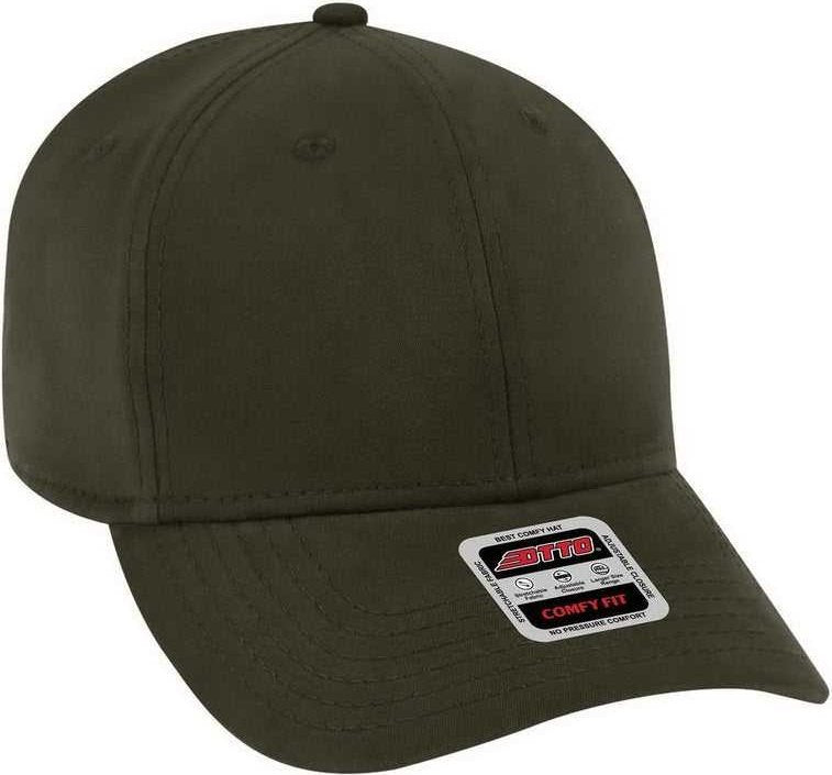 OTTO 19-1227 Ultra Fine Brushed Stretchable Superior Cotton Twill 6 Panel Low Profile Baseball Cap - Dark Olive Green - HIT a Double - 1