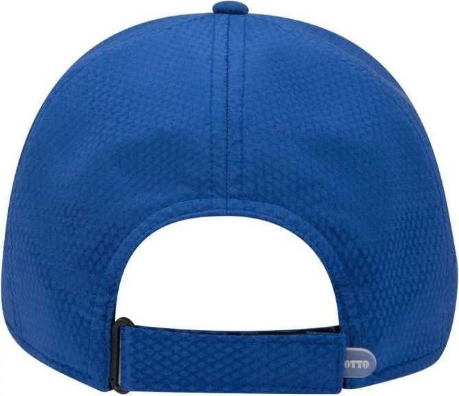 OTTO 19-1253 6 Panel Low Profile UPF 50+ Cool Comfort Performance Stretchable Diamond Knit Cap - Royal - HIT a Double - 1