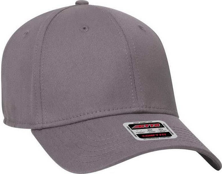 OTTO 19-1283 Comfy Fit 6 Panel Low Profile Baseball Cap - Charcoal - HIT a Double - 1