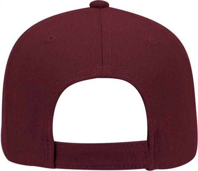 OTTO 19-304 Wool Blend Gray Undervisor Low Profile Pro Style Structured Firm Front Panel Cap - Maroon - HIT a Double - 1