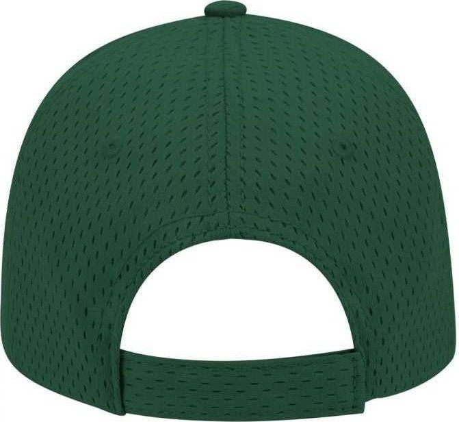 OTTO 19-366 Polyester Pro Mesh Gray Undervisor Low Profile Pro Style Structured Firm Front Panel Cap - Dark Green - HIT a Double - 1