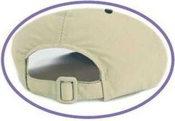 OTTO 24-106 Polyester Microfiber Soft Visor Low Profile Pro Style Cap with 6 Embroidered Eyelets - Navy Khaki - HIT a Double - 1